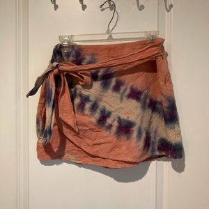 NWOT - free people skirt tie dye